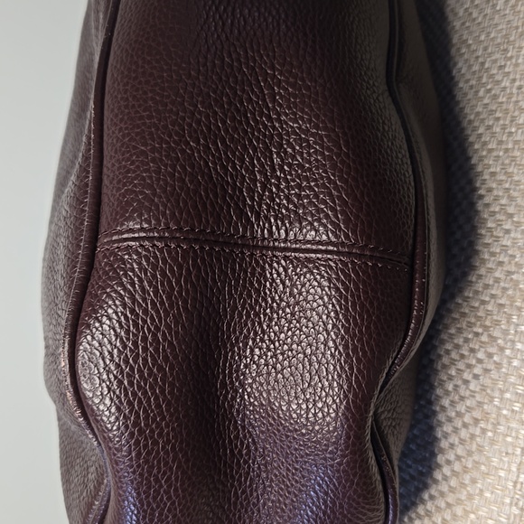 Coach Exotic Trim Harley Hobo Bag F20917 Oxblood Color - Picture 4 of 11